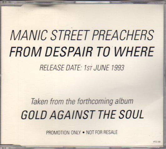 Accords et paroles From Despair To Where Manic Street Preachers