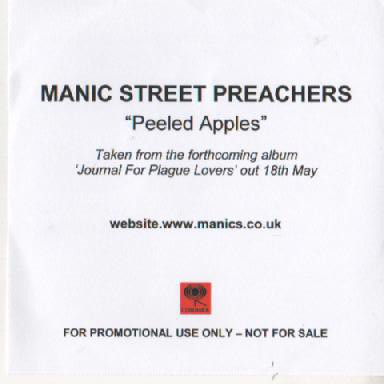 Accords et paroles Peeled Apples Manic Street Preachers