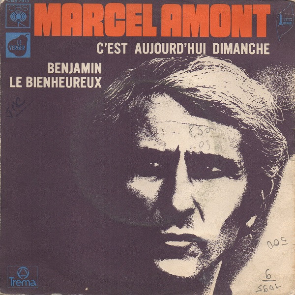 Accords et paroles C'est aujourd'hui dimanche Marcel Amont