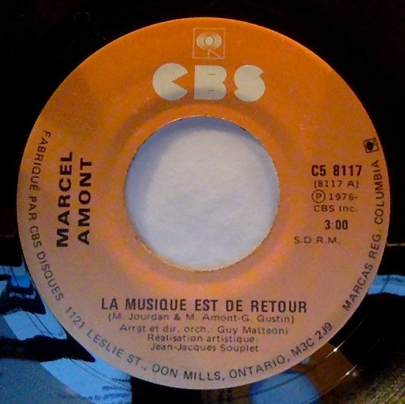 Accords et paroles La musique est de retour Marcel Amont