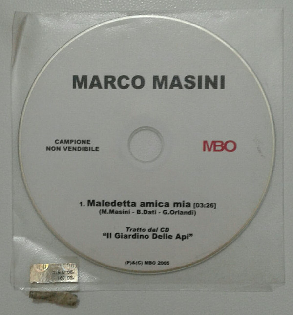 Accords et paroles Maledetta Amica Mia Marco Masini