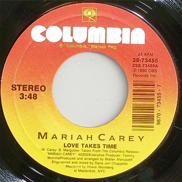 Accords et paroles Love takes Time Mariah Carey