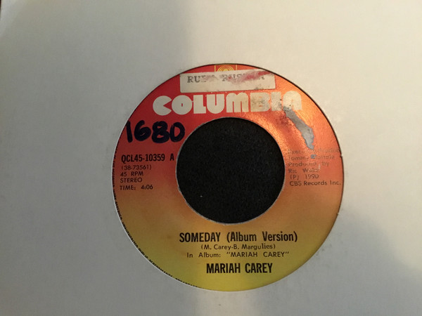 Accords et paroles Someday Mariah Carey