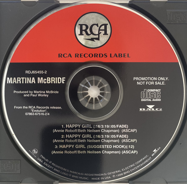 Accords et paroles Happy Girl Martina McBride