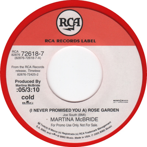Accords et paroles I Never Promised You Rose Garden Martina McBride