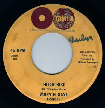 Accords et paroles Hitch Hike Marvin Gaye