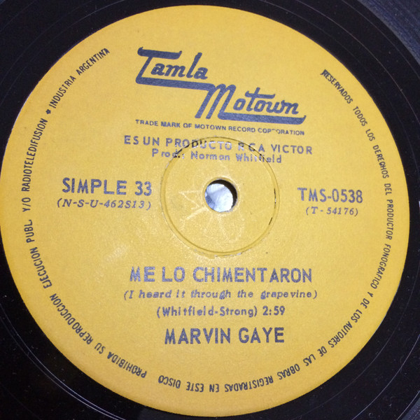 Accords et paroles I heard it through the grapevine Marvin Gaye