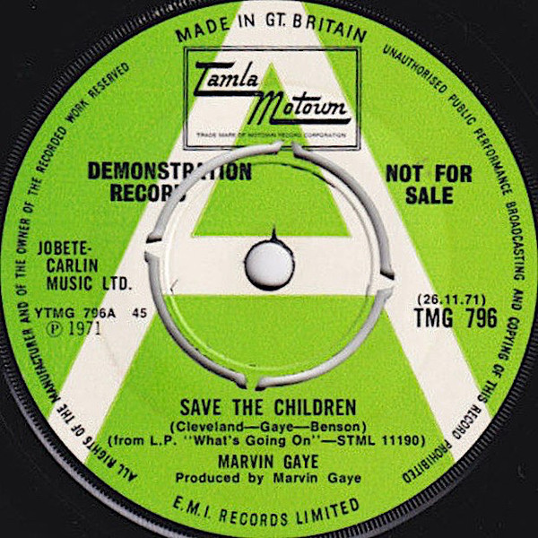 Accords et paroles Save The Children Marvin Gaye