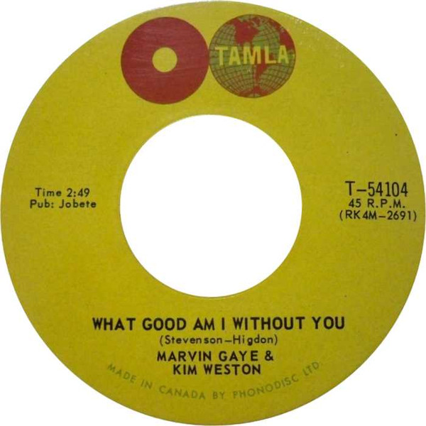 Accords et paroles What Good Am I Without You Marvin Gaye