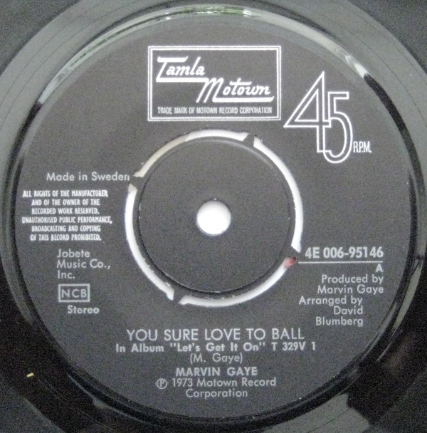 Accords et paroles You Sure Love To Ball Marvin Gaye