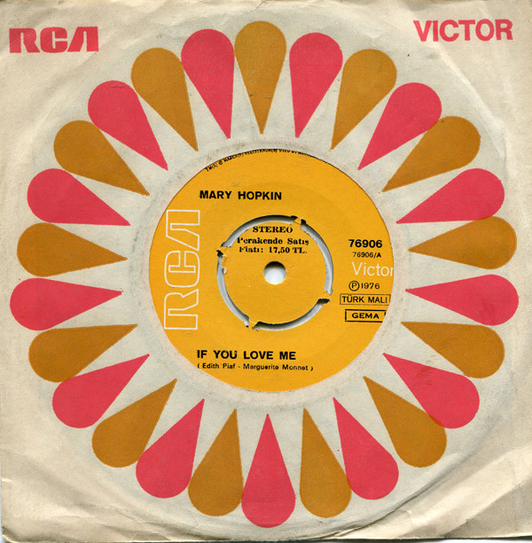 Accords et paroles If You Love Me Mary Hopkin