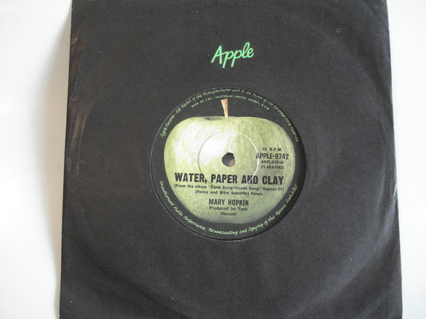 Accords et paroles Water Paper And Clay Mary Hopkin