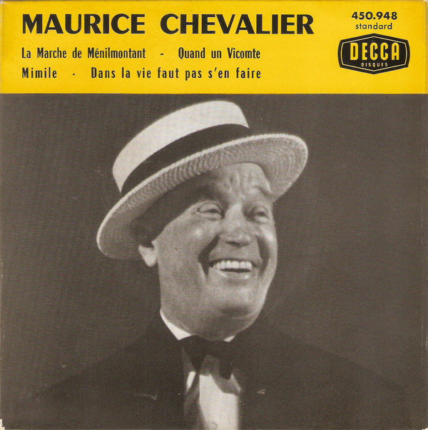 Accords et paroles La marche de Ménilmontant Maurice Chevalier