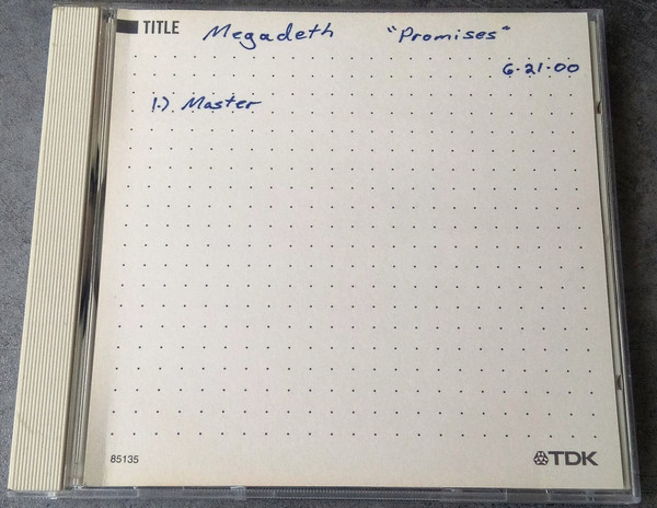 Accords et paroles Promises Megadeth