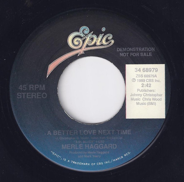 Accords et paroles A Better Love Next Time Merle Haggard