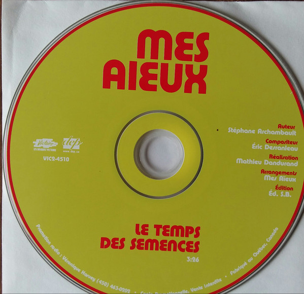 Accords et paroles Le temps des semences Mes Aïeux