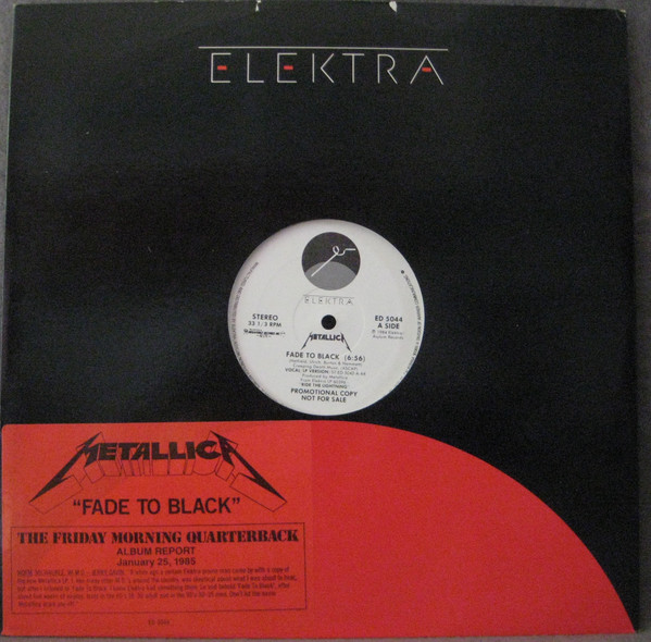 Accords et paroles Fade To Black Metallica