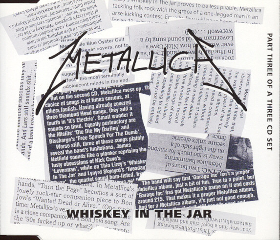 Accords et paroles Whiskey in the jar Metallica