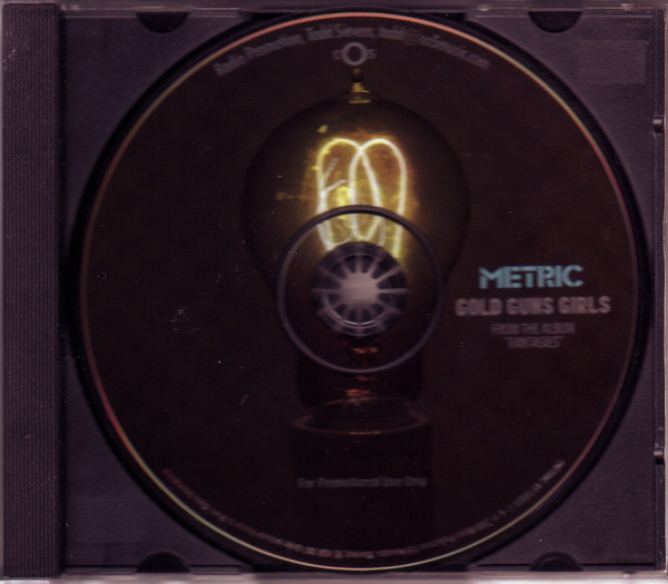 Accords et paroles Gold Guns Girls Metric
