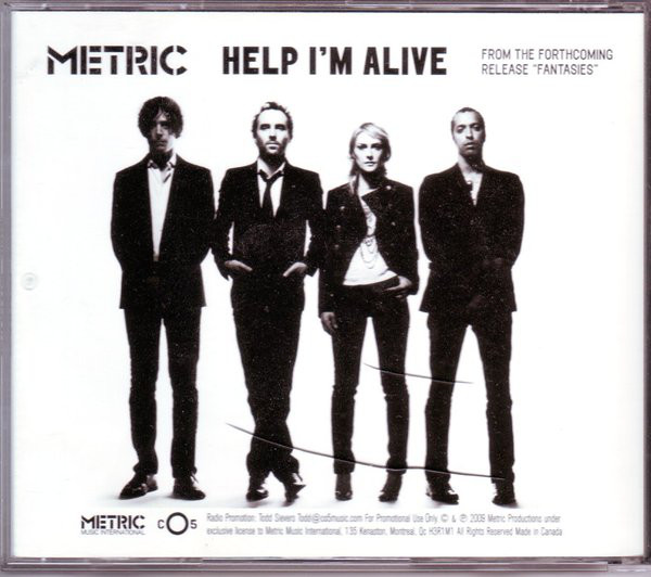 Accords et paroles Help I'm Alive Metric