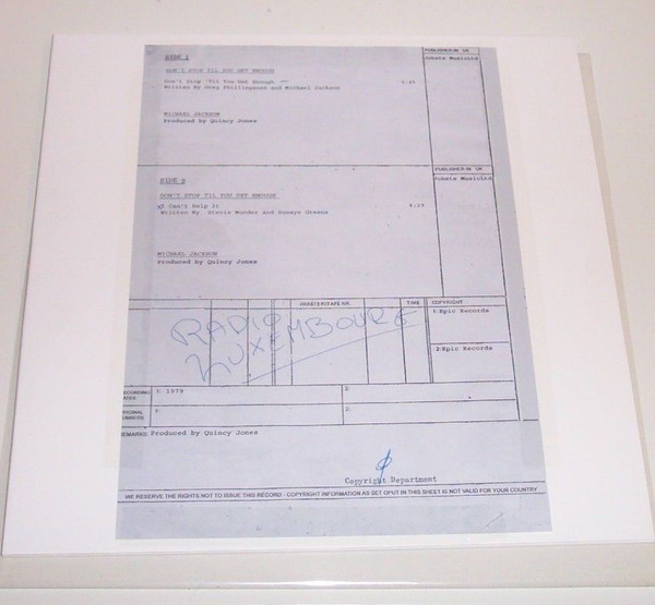 Accords et paroles I Can't Help It Michael Jackson