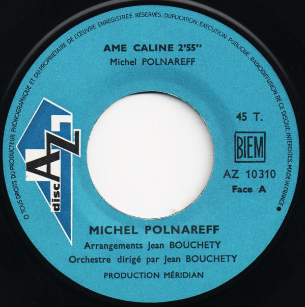 Accords et paroles Ame câline Michel Polnareff