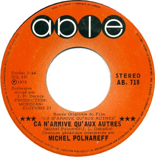 Accords et paroles Ça n'arrive qu'aux autres Michel Polnareff