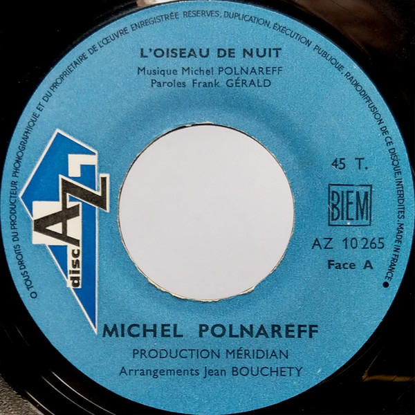Accords et paroles L'oiseau de nuit Michel Polnareff