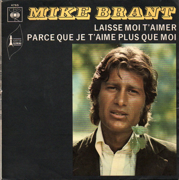 Accords et paroles Parce-que je t'aime plus que moi Mike Brant