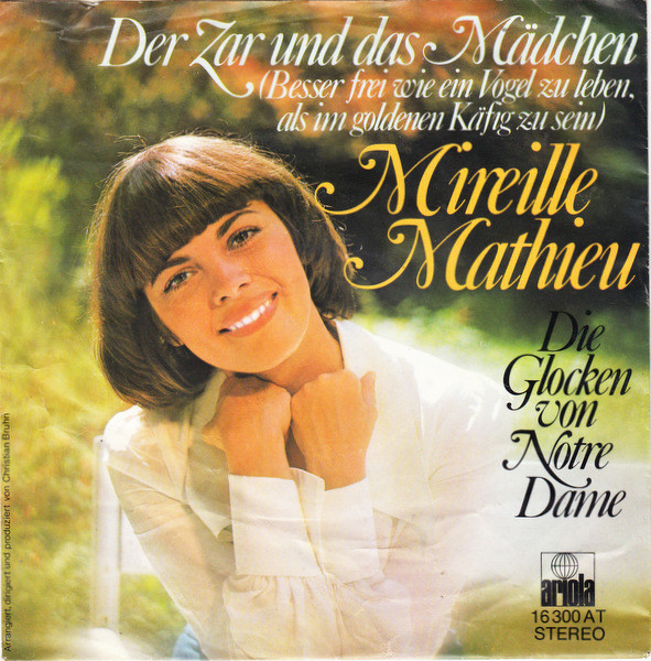Accords et paroles Der Zar Und Das Mädchen Mireille Mathieu