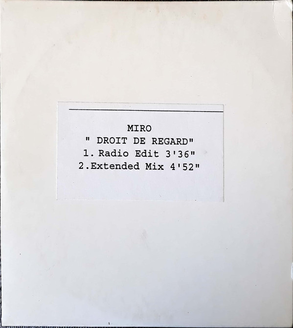Accords et paroles Droit de regard Miro
