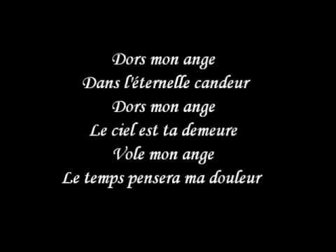 Accords et paroles Dors mon ange Mozart - L'opéra rock