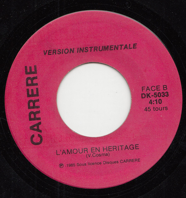 Accords et paroles L'amour en héritage Nana Mouskouri