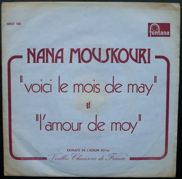 Accords et paroles Voici le mois de May Nana Mouskouri