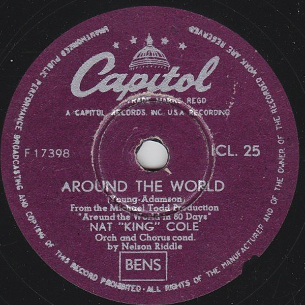 Accords et paroles Around The World Nat King Cole