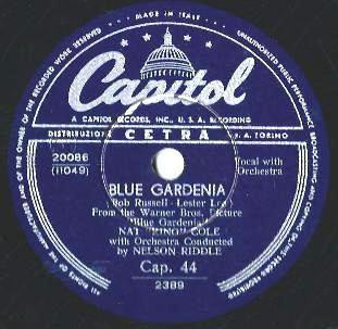 Accords et paroles Blue Gardenia Nat King Cole