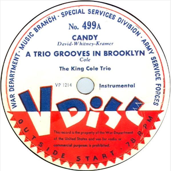 Accords et paroles Candy Nat King Cole