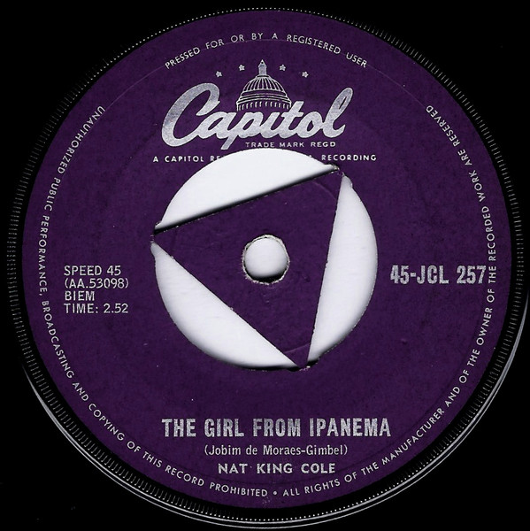 Accords et paroles The Girl From Ipanema Nat King Cole