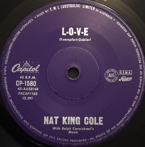 Accords et paroles L-O-V-E Nat King Cole