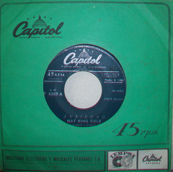 Accords et paroles Não Tenho Lágrimas Nat King Cole