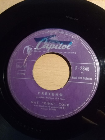 Accords et paroles Pretend Nat King Cole