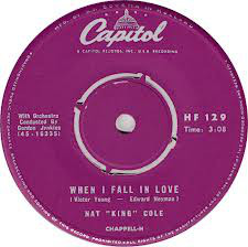 Accords et paroles When I Fall In Love Nat King Cole