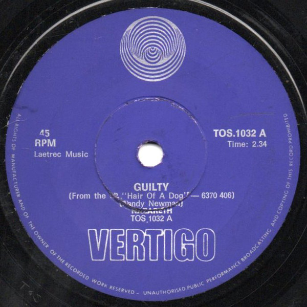 Accords et paroles Guilty Nazareth