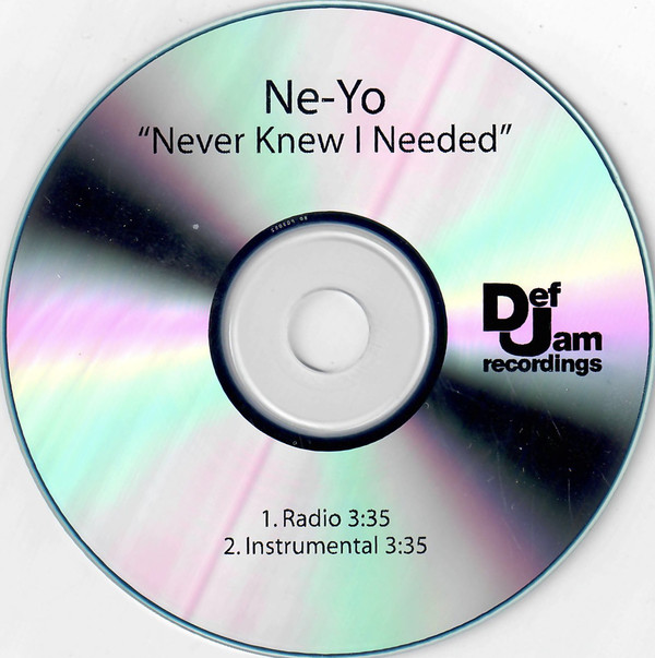 Accords et paroles Never Knew I Needed Ne-Yo