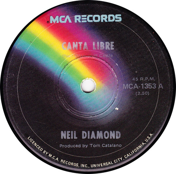 Accords et paroles Canta Libre Neil Diamond