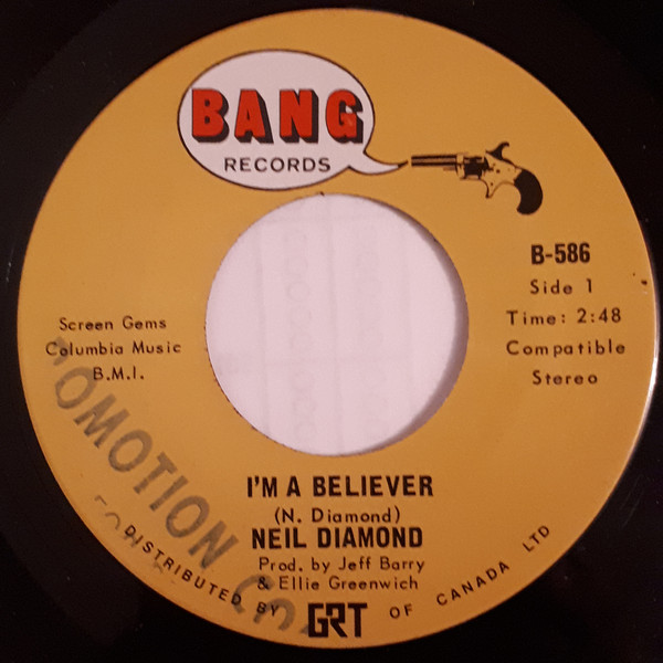 Accords et paroles Im A Believer Neil Diamond