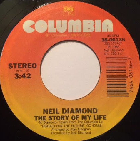 Accords et paroles The Story Of My Life Neil Diamond