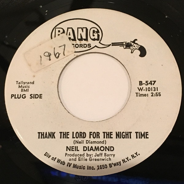 Accords et paroles Thank The Lord For The Night Time Neil Diamond