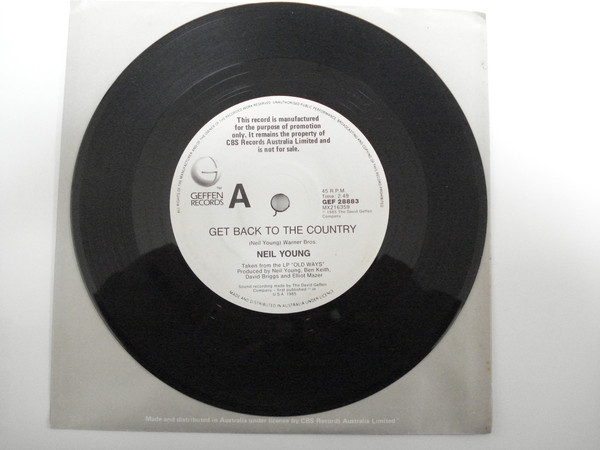 Accords et paroles Get Back To The Country Neil Young