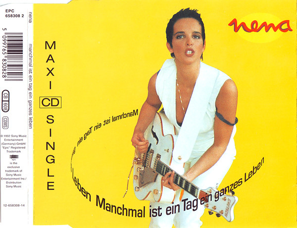 Accords et paroles Manchmal Ist Ein Tag Ein Ganzes Leben Nena
